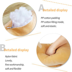 AFAN Long Cat Plush Cute Cat Body Pillows Kawaii Stuffed Animals Plushies Soft Cuddly Cotton Plush Toys Room Decor Gifts for Kids Girls Boys Adults (Pink, 19.6 Inch)