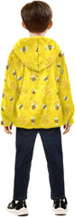 CHIFIGNO Yellow Honeycomb Toddler Thick Warm Fleece Jacket with Polar Fleece Lining 3T