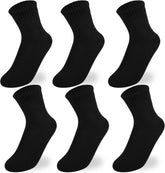 Boys Crew Socks - Kids Seamless Cotton Dress and Uniform Socks for Girls - 4/8 Pairs