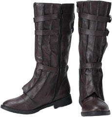 Movie Skywalker Kylo Ren Cosplay Shoes Men Medieval Renaissance Pirate Tall Boot