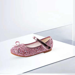 Flower Girl Dress Shoes Rhinestonšs Bow Mary Jane Ballet Flatš¬ for Girls Wedding Partš² Toddler Sandals Toddler Girl