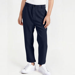 Boys Relaxed Fit School Uniform Pant Pull-on Stretch Straight Chino Pants Dress Casual Pockets Golf Pants 3-18 Years