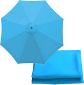 9.8ft/300cm Patio Umbrella Replacement Canopy 6 Arms/8 Arms Patio Replacement Parasol Canopy Cover Replacement Cloth for Cantilever Umbrella(Gray,6 ribs-2.7m(8.8ft))