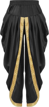 Casual Baggy for Kids Satin Dhoti Pants Trousers for Halloween Carnival Theme Party Fancy