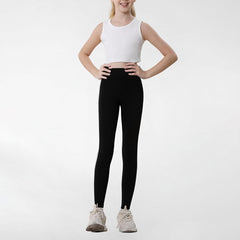 6 Pack Girls Leggings Yoga Leggings for Girls Soft Stretchy Pants Kids Basic Solid School Pants