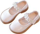 Girl's Mary Jane Dress Shoes Ballet Flat with Rhineston𝐞 Strap for Part𝐲 Wedding Birthday Girls Slides with Sayings