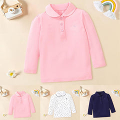 Children's Boy Long Sleeve π£πΌπΉπΌ Solid Color Button T-Shirts Tops Toddler Spring Sweatshirt Pullover Clothing