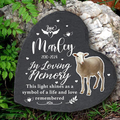 Cowcute Personalized Pet Fire Salamander Memorial Stones with Photo Name Dates - Sympathy Gifts for Loss of Pet Fire Salamander - Garden Stone Grave Markers Headstone for Little Pets Bearded Dragon
