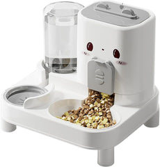 Automatic Cat Feeder – 2-in-1 Dog Food and Water Dispenser | Detachable Pet Bowl for Puppies, Kittens, Rabbits, Indoor Feeding, Outdoor Travel, Vacation Care, Hydration & Home Use