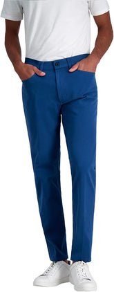 Kenneth Cole Men's Flex Waist Slim Fit 5 Pocket Casual Pant-Regular and Big and Tall