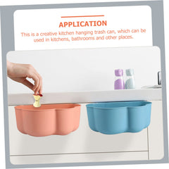 IMIKEYA 3pcs Garbage Bin Under Sink Hanging Trash Can Waste Container Household Trash Bin Eco-Friendly