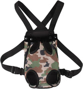 Mallofusa Dog Cat Leg Out Front Carrier Pet Backpack for Travel Outdoor Activities Free Your Hands Camouflage Pattern Large