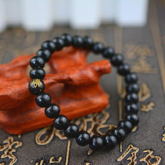 1/2PCS Men Women Beads Bracelets Chinese Buddhist Buddha Meditation Prayer Bead Bracelet Gifts for Fathers Day