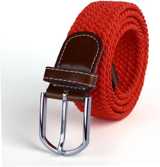 Braid Belt Men's Belt Elastic Braided Belt for Women Elastic Braided Belt Men Black