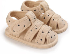 Baby Infant Closed Toe Sandals Newborn Boys Girls Non-Slip Soft Sole Sandals Summer Prewalker Daily Outdoor Shoes