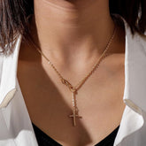 Cross Necklace for Women 14K Gold/Silver Plated Dainty Necklace