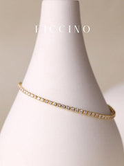 Adjustable Thin Bangle Bracelets for Women Delicate