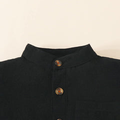 Kids Toddler Shirt Short Sleeve Solid Color Pocket Boys Girls Shirt Tops Outwear Fashion Thermal Long Sleeve Boy