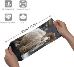 11.8 Inch Ankle Socks With Circular Corners Socks for Women Men Low Cut Thin Sock Soft Moisture-Wicking Sock for Running Sports