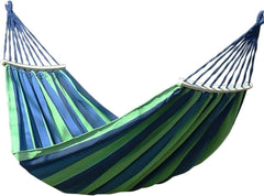 Comfortable Double Canvas Hammock, Fabric Camping Hammock 250x150CM, Portable Lightweight Hammock with Travel Bag for Camping