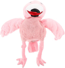 LUOZZY Plush Flamingo Hand Puppet Stuffed Animals Hand Puppets for Storytelling Imaginative Pretend Play Party Supplies for Kids