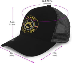 Army MOS 95B Military Police Trucker Hat - Snapback Hat, Breathable Mesh Baseball Cap