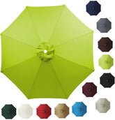 6.6ft/7.5ft/9ft Patio Umbrella Replacement Canopy Cloth for 6/8 Ribs,Outdoor Umbrella Replacement Top Parasol Covers for Garden Market Table Pool Yard Parasol