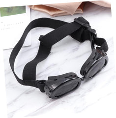 Angoily 2pcs Dog Sunglasses for Uv and Eye Wear Safety with Strap for Pets Black for Outdoor Activities