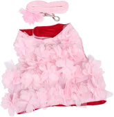 1PC Stereo Flower Dog Harness Traction Chest Rope for Dogs Breathable Design for Spring Summer Cute Pet Supplies Random Color