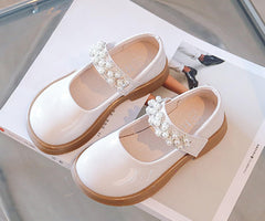 Girl's Mary Jane Dress Shoes Ballet Flat with Rhineston𝐞 Strap for Part𝐲 Wedding Birthday Girls Slides with Sayings