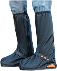 Reusable Boot Nonslip Rain Shoes Rain Gear with Zippers Folding Rain Snow Shoes
