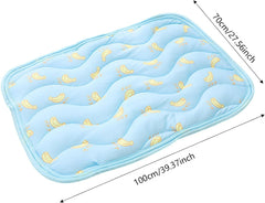 Cool Dog Bed,Pet Coolinges Mat,Dog Ice Pad,2025 Pet Cool Pad for Dogs Cats,Washable Indoor Outdoor Bed for Summer,Foldable Pads for Dogs Settle Mat Blanket Cat Ice Pad,Breathable Comfortable (D, L)