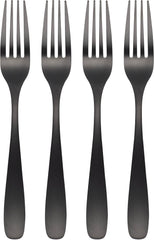 Cambridge 5011H8HCW03 Eliana Black Dinner Forks, Set Of 4