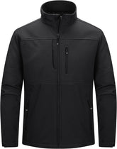 33,000ft Men's Lightweight Softshell Jacket Warm Fleece Lined Windbreaker Waterproof Soft Shell for Outdoor Hiking