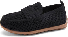 BMCiTYBM Toddler Boys Girls Loafers Comfortable Dressy Casual Knit Flats Lightweight Breathable Slip On Walking Shoes