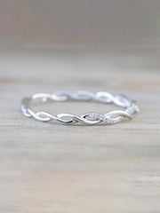 Elegant Cubic Zirconia Ring Women's Wedding Engagement Band Jewelry Gift