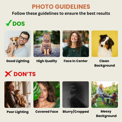 Custom Photo Four Paws, One Heart, Personalized Pet Memorial Throw Pillow (Insert Included), Dog Passing Away Gifts, Dog Remembrance Gift, Loss of Cat Sympathy Gift, Pet Loss Gifts