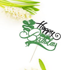 18PCS Cherry Cupcake Toppers Red Glitter Fruit Theme Sweet Cherry Cupcake Picks for Cherry Theme Baby Shower Kids Birthday Party Cake Decorations Supplies