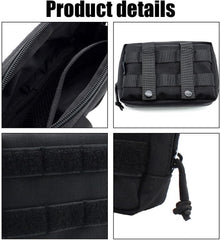 Dog Harness Bag, 1000D Nylon Dog Vest Molle Pouch Lightweight Pet Saddle Backpack for Doggies Puppy Walking Training Hiking