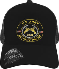Army MOS 95B Military Police Trucker Hat - Snapback Hat, Breathable Mesh Baseball Cap