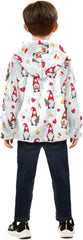 Cute Christmas Gnomes Stars Boys Zip up Jacket Fleece Outerwear Jackets for Fall Winter 3T