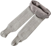 Girls Knitted Tights Baby Toddler Elastic Waist Pantyhose Leggings Kids Solid Color Stockings