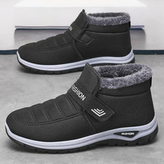 Men's Winter Boots Warm Insulated Snow Boots, Thick Sole, Casual Style Fleece Lined, Cold Weather Protection, Comfortable for Outdoor Activities (7,Black)
