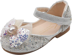 Wide Toddler Shoes Girls Children Shoes Fashion Flat Bottom Shoes with Diamond Single Shoe Kids Shoes