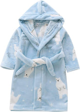 Toddler Boys Cartoon Car Fleece 𝐁ath𝗿obe Soft Plush Flannel Fuzzy Hooded 𝗥obes 𝗣a𝗷amas 𝗦leep𝚠ear for Kids