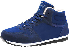 Hiking Boots Women Comfortable Outdoor Anti-Slip Ankle Barefoot Boots Lace Up Fur Lined Casual Booties Woman Hiking Shoes