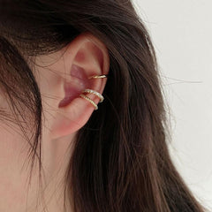 Gold Metal Ear Cuffs for Women, Minimalist Fashion Earrings, Elegant Chic Ear Cuffs for Any Occasion(Multiple Styles)
