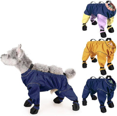 Dog Boot Leggings,Waterproof Dog Pants,Anti-Slip Dog Shoes,Pet Paws Protector for Small Medium Dogs,Adjustable Suspender Boots for Dogs,Outdoor Walking Running Hiking Booties