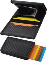 Slim Wallet for Men/Women, RFID Protection, Minimalist Men's Wallet, Credit Card Holder, Stylish Men Wallet for Security & Convenience, Front Back Pocket Wallet, Support 8 Cards,Brown