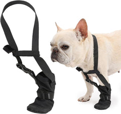 Dog Front Paws Protective Boot Paws Healing Shoes Adjustable Waterproof Dog Shoe Wound Care Footwear for Wood Recovery